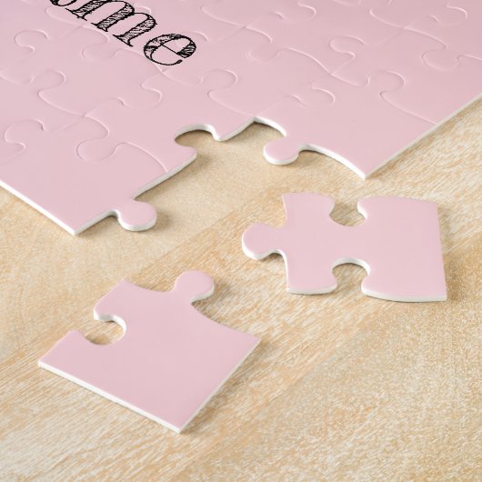 Moederdag Beste mama Letter Pink Typografie Legpuzzel (Zijkant)