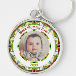 Moederdag Beste mama ooit Baby Kinder foto cadeau Sleutelhanger