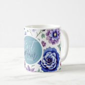 Moederdag Beste mama ooit Floral Koffiemok (Voorkant rechts)