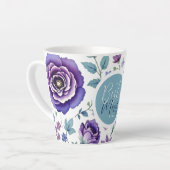 Moederdag Beste mama ooit Floral Latte Mok (Linkerhoek)