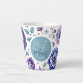 Moederdag Beste mama ooit Floral Latte Mok (Voorkant)