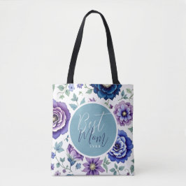 Moederdag Beste mama ooit Floral Tote Bag