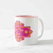 Moederdag "Beste mama ooit" Tweekleurige Koffiemok (Voorkant rechts)