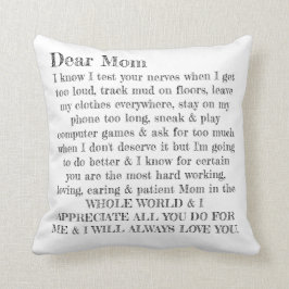 Moederdag Beste mama Typografie Letter Pillow Kussen