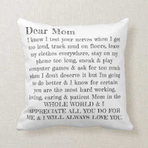 Moederdag Beste mama Typografie Letter Pillow Kussen