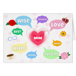 Moederdag Beste Mama Woord Wolken Koningin Kroonli