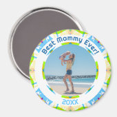 Moederdag Beste Mammy Ever Baby Girl Foto Gift Magneet (Voorkant / Achterkant)