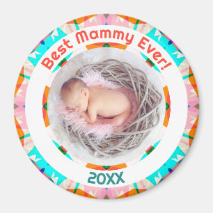Moederdag Beste Mammy Ever Baby Girl Foto Gift Magneet