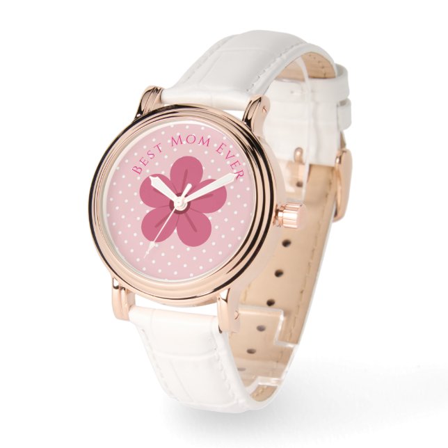 Moederdag, Beste Moeder Ooit, Elegant, Eenvoudig,  Horloge (Hoek)