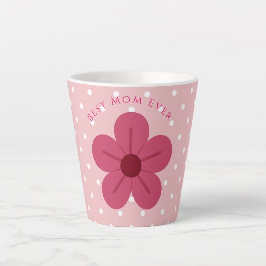 Moederdag, Beste Moeder Ooit, Elegant, Eenvoudig,  Latte Mok (Voorkant)
