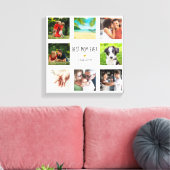Moederdag Beste Moeder Ooit Foto Collage Gouden Ha Canvas Afdruk (Insitu (Woonkamer))