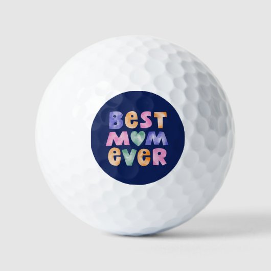 Moederdag beste moeder ooit golfballen (Voorkant)