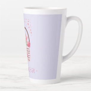 Moederdag, Beste Moeder Ooit, met Mooie Bloem Latte Mok