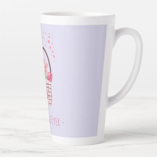 Moederdag, Beste Moeder Ooit, met Mooie Bloem Latte Mok (Rechts)