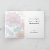 Moederdag Beste Moeder Ooit Whimsiek Leuk Bloemmot Kaart (Binnen)