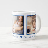 Moederdag Beste Moeder Ter Wereld Multi Foto Grote Koffiekop (Voorkant rechts)