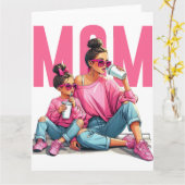 Moederdag Beste Mum3 Super Moeder kaart (Gele Bloem)