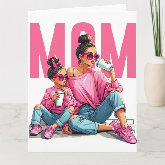 Moederdag Beste Mum3 Super Moeder kaart (Voorkant)