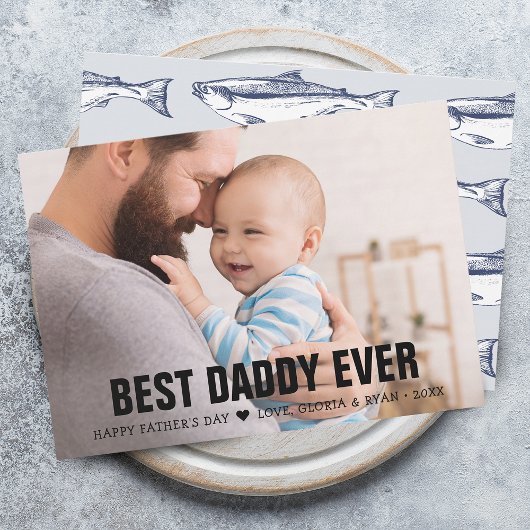 Moederdag Beste Papa Ooit Foto Kaart