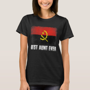 Moederdag beste tante ooit in nood Angola vlag T-shirt
