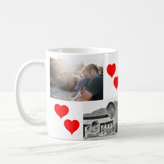 Moederdag Beste vrouw moeder ooit twee foto's Koffiemok (Links)