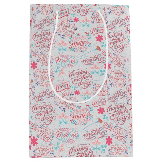 Moederdag BG 01 Offwhite BG Medium Cadeauzakje (Voorkant)