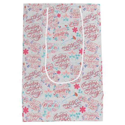 Moederdag BG 01 Offwhite BG Medium Cadeauzakje (Achterkant)