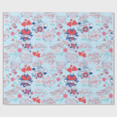 Moederdag BG 02 LBlue BG Cadeaupapier (Vlak)