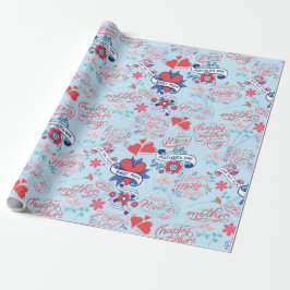 Moederdag BG 02 LBlue BG Cadeaupapier