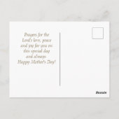 Moederdag Bijbel Verse Elegant Floral Briefkaart (Achterkant)