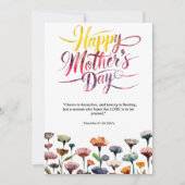 Moederdag Bijbelvers: Spreuken 31 Feestdagenkaart (Voorkant)