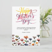 Moederdag Bijbelvers: Spreuken 31 Feestdagenkaart (Staand voorkant)