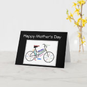 Moederdag-bijenkringloop, sport Motivatie Kaart (Gele Bloem)