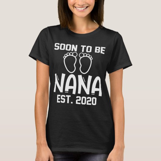 moederdag binnenkort Nana Grandma T-shirt (Voorkant)