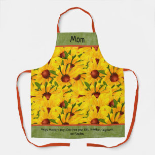  moederdag Black-Eyed Susan Random Pattern Schort