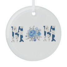 Moederdag Blauw Bloemen Mam