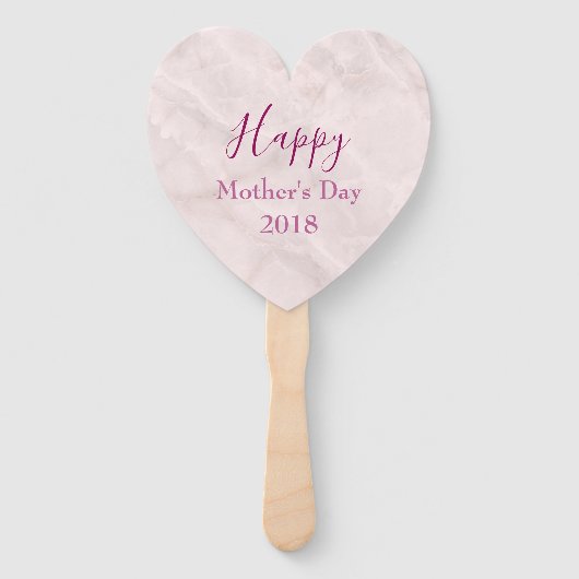 Moederdag Blauwe Rozen en Crown Floral Boeket Handwaaier (Achterkant)