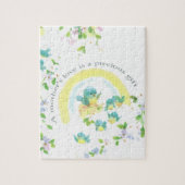 Moederdag blauwe Tortelduifjes Legpuzzel (Verticaal)