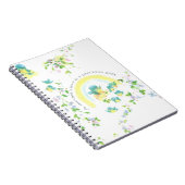 Moederdag blauwe Tortelduifjes Notitieboek (Rechterzijde)