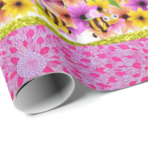 Moederdag bleekbeitel cadeaupapier