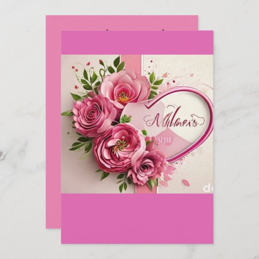 Moederdag blijf bij elkaar save the date (Voorkant / Achterkant)