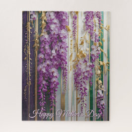 Moederdag Bloeiende Behang Violet Wisteria Legpuzzel