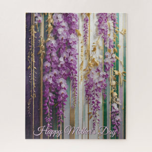 Moederdag Bloeiende Behang Violet Wisteria Legpuzzel