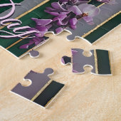Moederdag Bloeiende Behang Violet Wisteria Legpuzzel (Zijkant)
