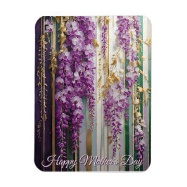 Moederdag Bloeiende Behang Violet Wisteria Magneet
