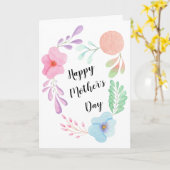 Moederdag Bloem Bloemstuk Aangepast Ontwerp Mooie Kaart (Gele Bloem)