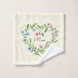 Moederdag bloem hars washandje