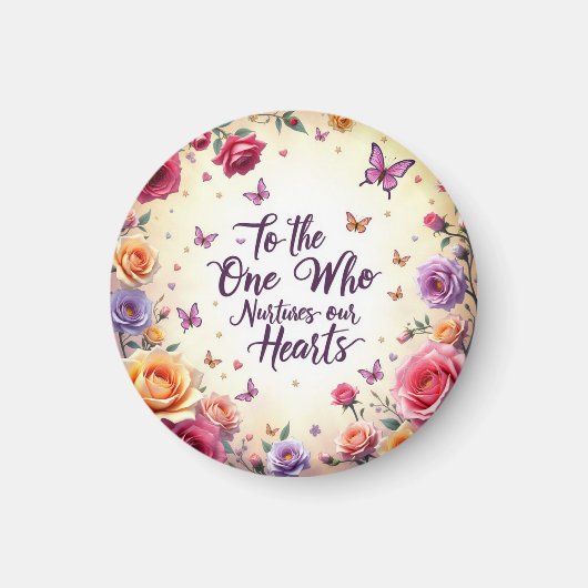 Moederdag Bloem Magneet (Voorkant)