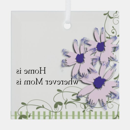 Moederdag Bloem Ornament (Achterkant)