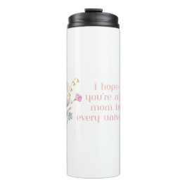 Moederdag bloem tumbler met citaat thermosbeker